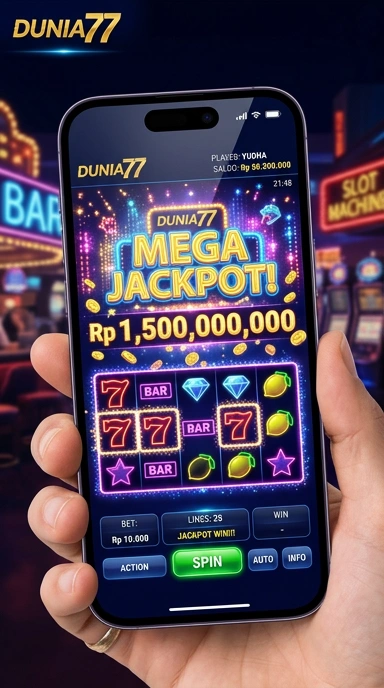 Cuplikan layar menu unduhan dunia77 untuk perangkat Android